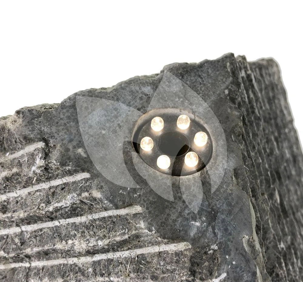 Kubus Waterornament Natuursteen LED 38 Cm Doorsnede 4 Kubus Waterornament Natuursteen LED 38 Cm Doorsnede - Afbeelding 3