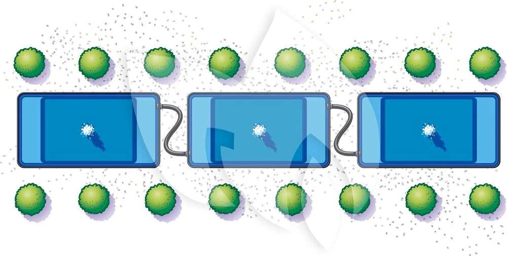 Ubbink Quadra C1 Voorgevormde Vijver 4 Ubbink Quadra C1 Voorgevormde Vijver - Afbeelding 2