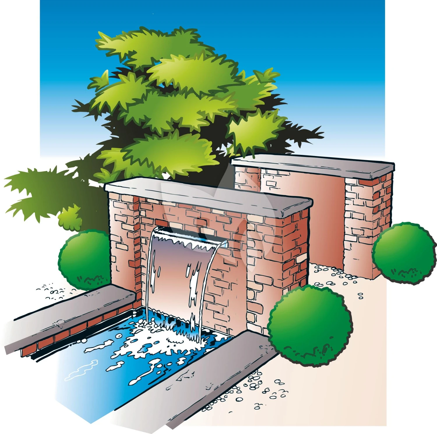 Ubbink Niagara 60 Rvs Waterval LED 4 Ubbink Niagara 60 Rvs Waterval LED - Afbeelding 2